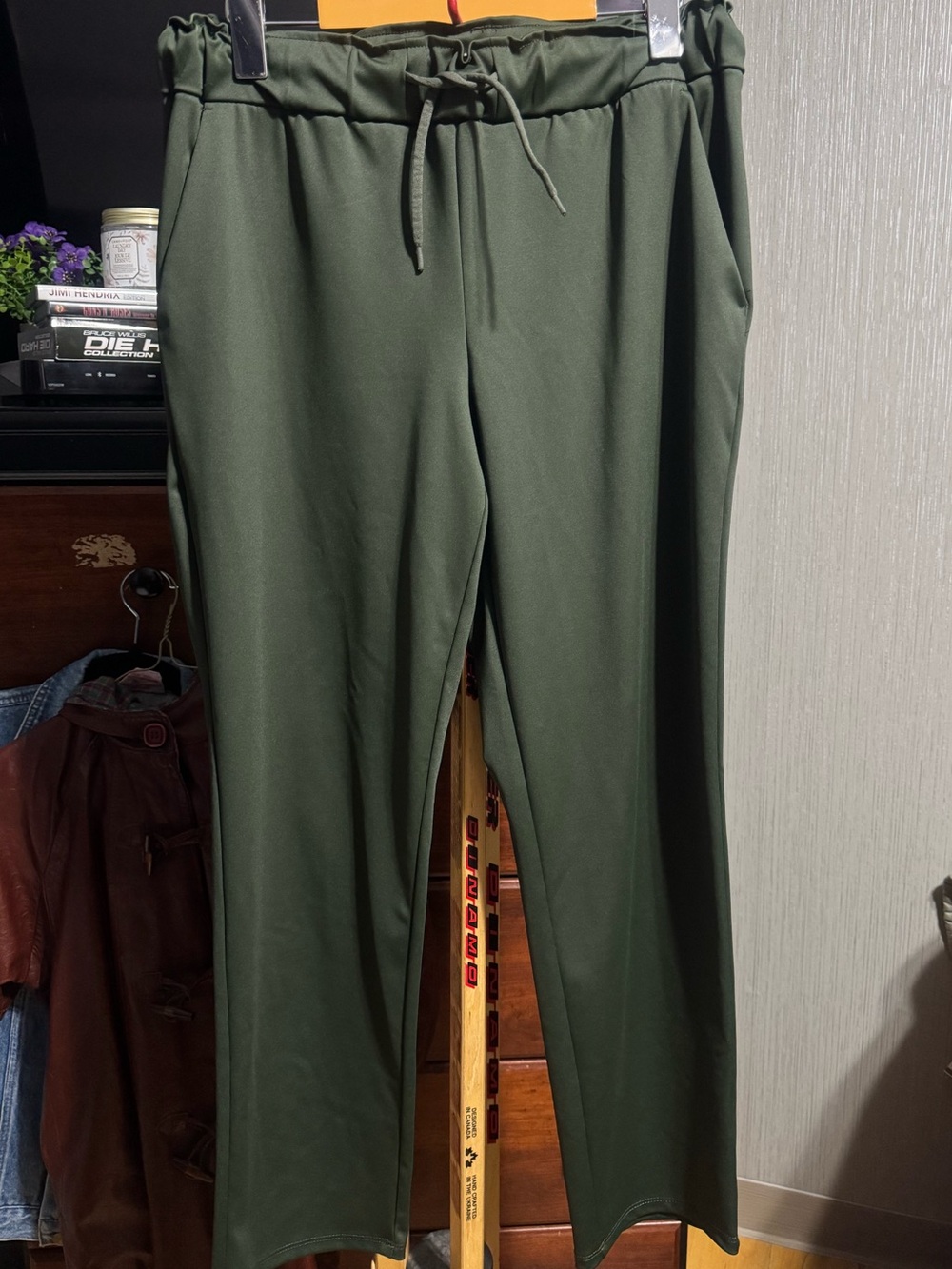 Maison d'Amélie Paris Olive Green Elastic Drawstring Waist Pants Size S